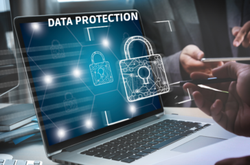 Illustration of a fortified digital database and network infrastructure symbolizing advanced security measures.